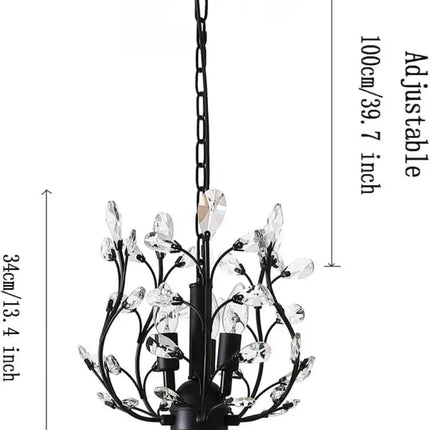Crystal Chandeliers Lighting 3 Light Vintage - Home & Garden > Lighting