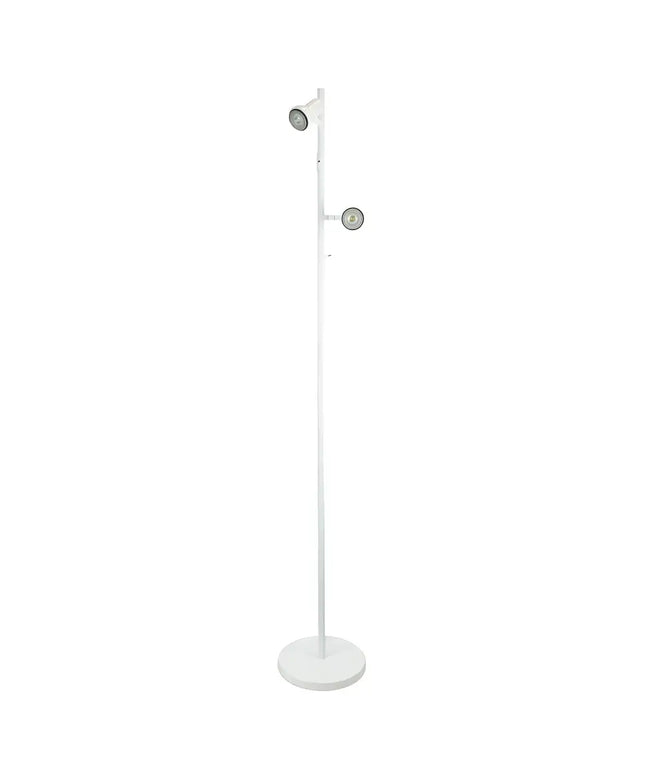 Daxam 2 Light Floor Lamp LED White - SL98592WH-Floor Lamps-Oriel Lighting