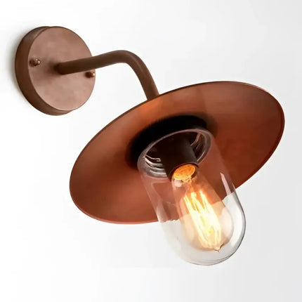 Deksel Aged Copper Exterior Wall Light IP54 - DEKSEL01-Exterior Wall Lights-CLA Lighting