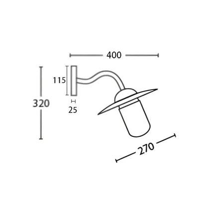 Deksel Aged Copper Exterior Wall Light IP54 - DEKSEL01-Exterior Wall Lights-CLA Lighting