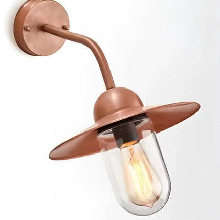 Deksel Aged Copper Exterior Wall Light IP54 - DEKSEL01-Exterior Wall Lights-CLA Lighting