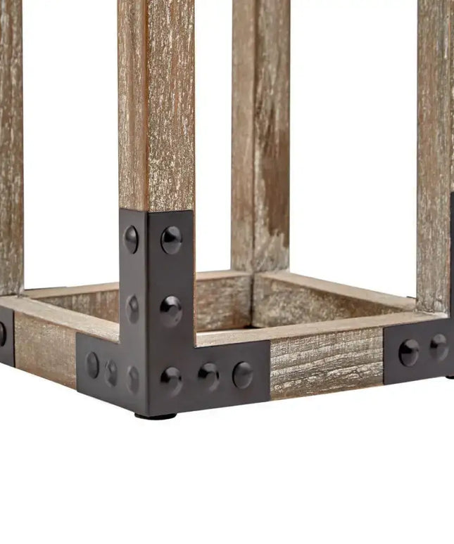 Designer Wooden TABLE LAMP Modern Rustic Geo Industrial Retro Desk Light - Home & Garden > Lighting