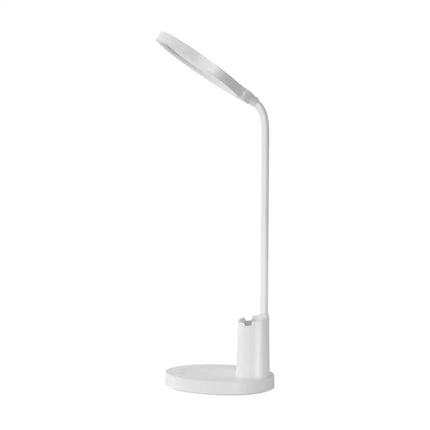 White LED Desk Lamp with Pen and Phone Holder for Office or Study Desk Use