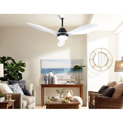 Modern Devanti ceiling fan with 3 ABS blades and energy-efficient DC motor