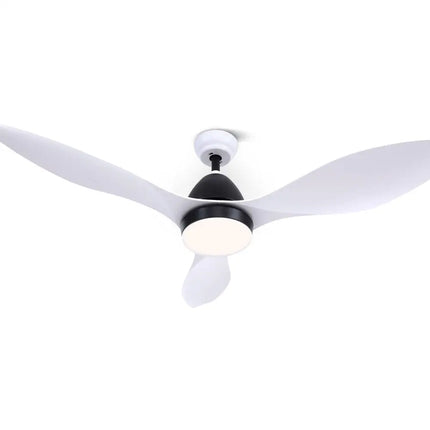 Devanti 48-inch white ceiling fan with LED light and remote control