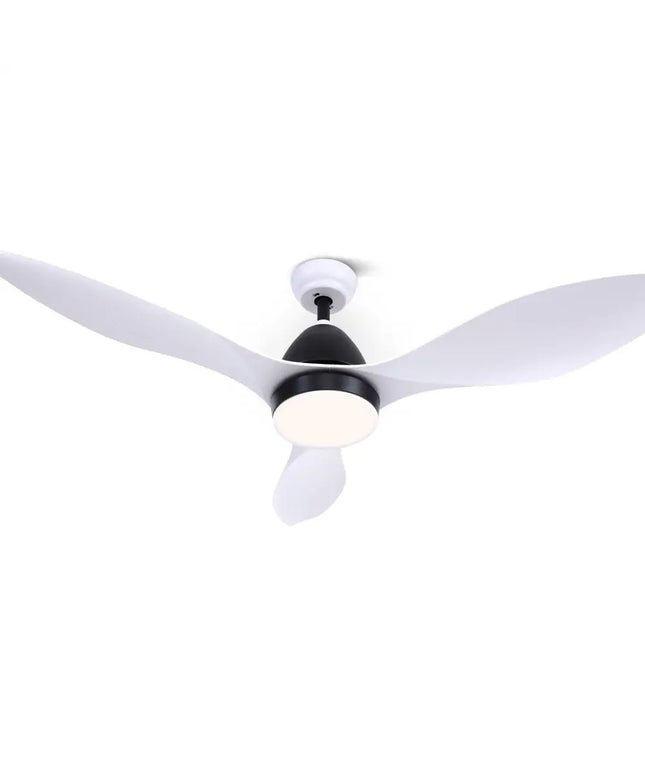 Devanti 48-inch white ceiling fan with LED light and remote control