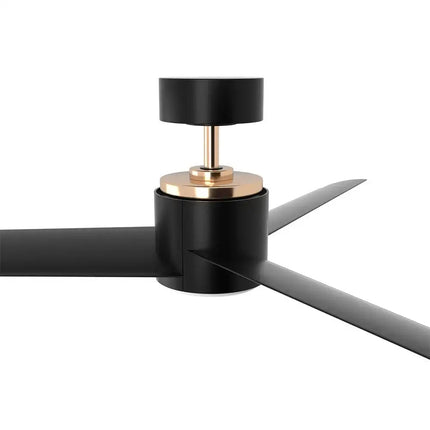 Devanti black DC ceiling fan with stylish, modern design and powerful airflow