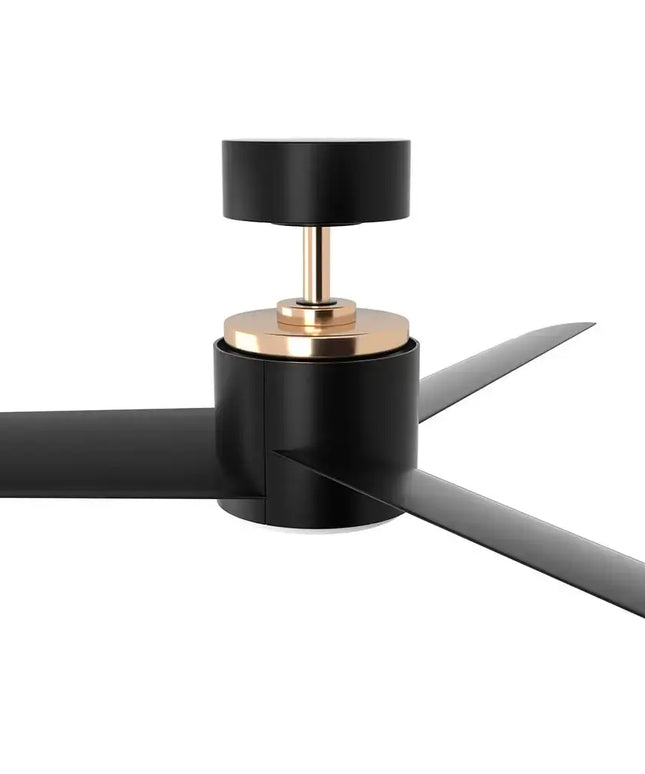 Devanti black DC ceiling fan with stylish, modern design and powerful airflow