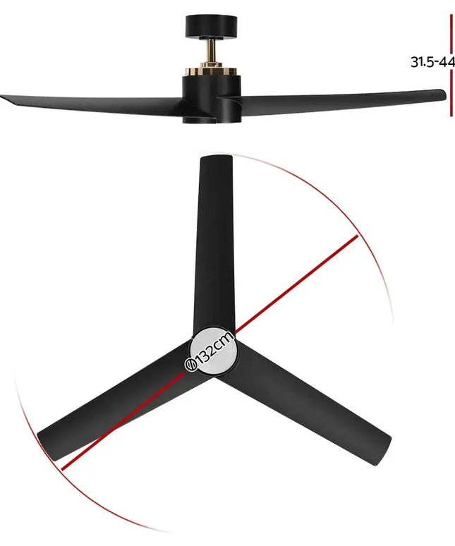 Ceiling fan with reverse cycle function for both summer cooling and winter warmth