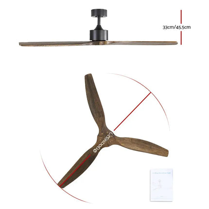 Modern ceiling fan with a sleek design and powerful 70W AC motor