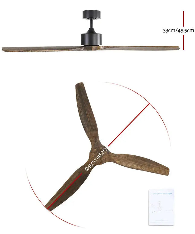 Modern ceiling fan with a sleek design and powerful 70W AC motor