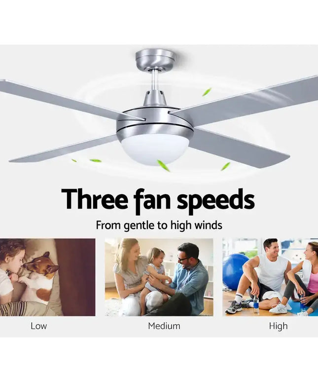 Devanti 52-inch ceiling fan with remote control and 8-hour timer