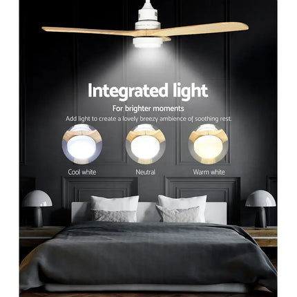 Quiet and powerful ceiling fan for indoor and undercover outdoor use