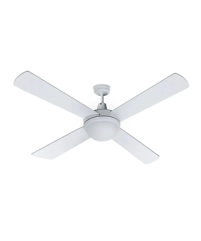 Devanti 52” White Ceiling Fan with LED Light and Remote Control