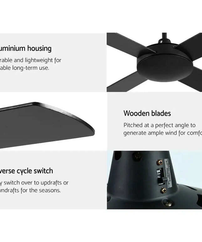 Quiet and powerful ceiling fan with sleek contemporary design