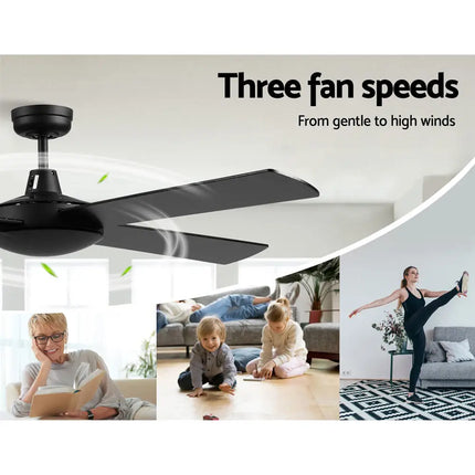 Devanti 52-inch ceiling fan with three-speed settings and reverse airflow mode