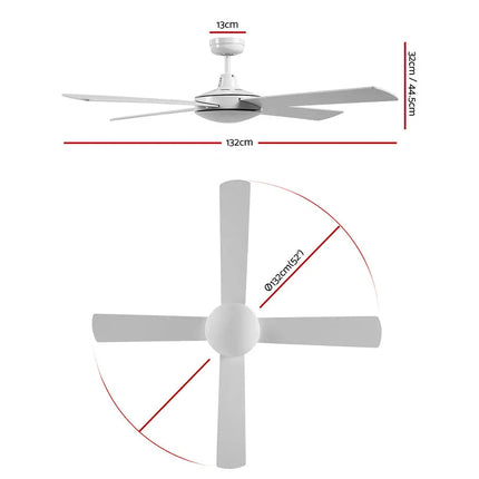 Devanti 52-inch fan for indoor and undercover outdoor spaces