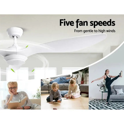 Devanti energy-efficient DC ceiling fan with five-speed settings