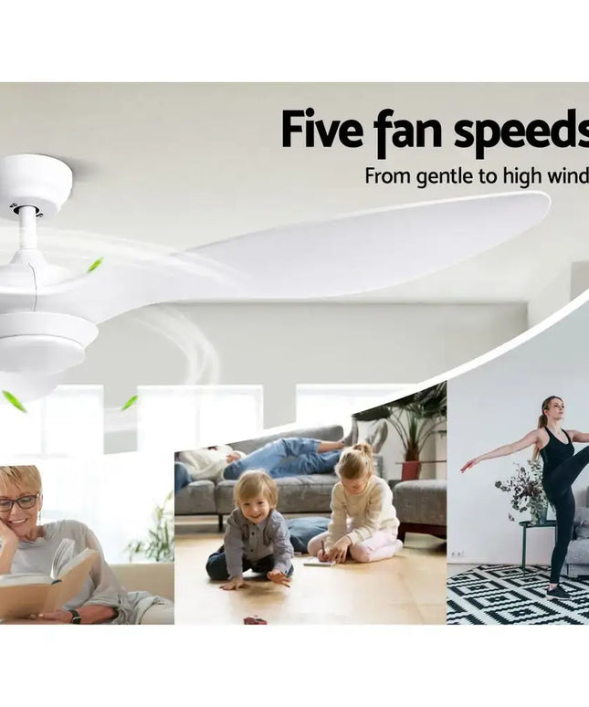 Devanti energy-efficient DC ceiling fan with five-speed settings