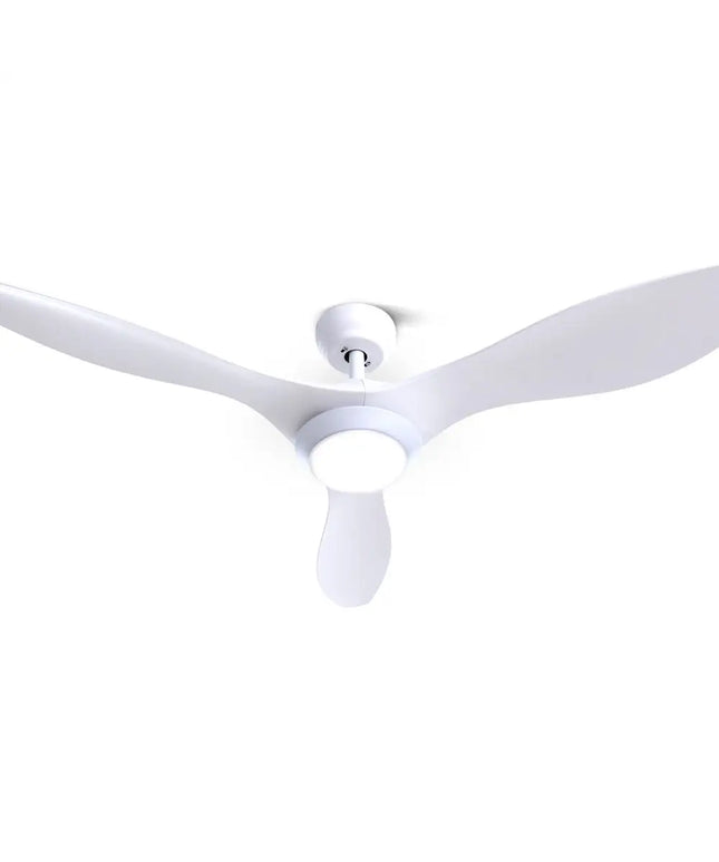 Devanti 52” White DC Ceiling Fan with LED Light and Remote Control