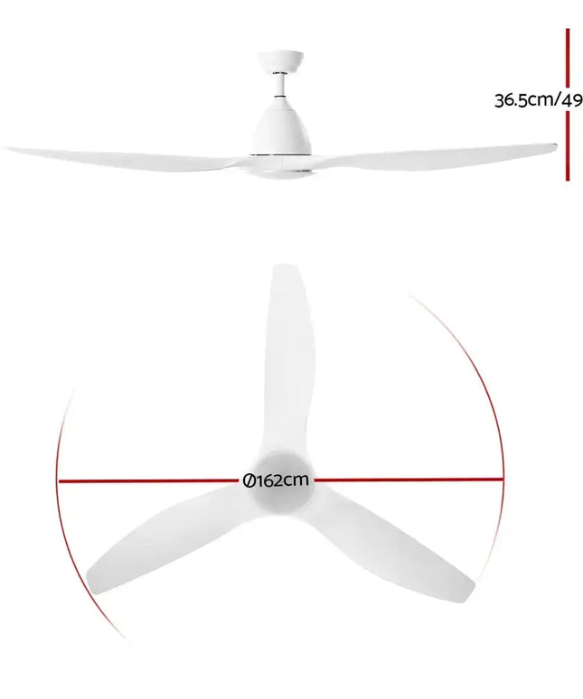 Stylish and powerful ceiling fan for indoor and undercover outdoor use