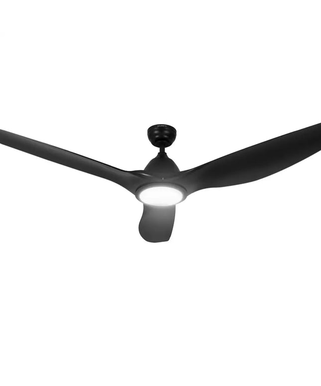 Devanti 64 Inch Ceiling Fan DC Motor w/Light w/Remote - Black - Appliances > Fans > Ceiling Fans