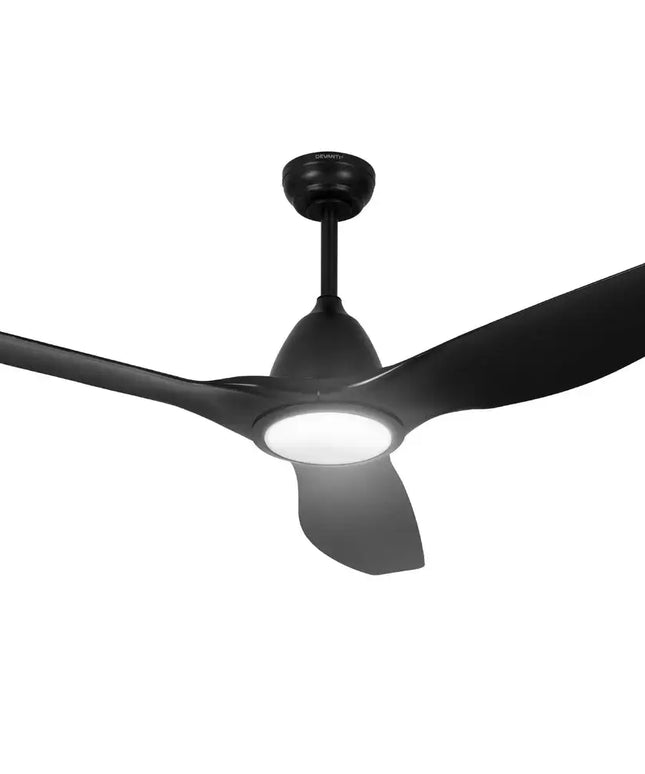 Devanti 64 Inch Ceiling Fan DC Motor w/Light w/Remote - Black - Appliances > Fans > Ceiling Fans