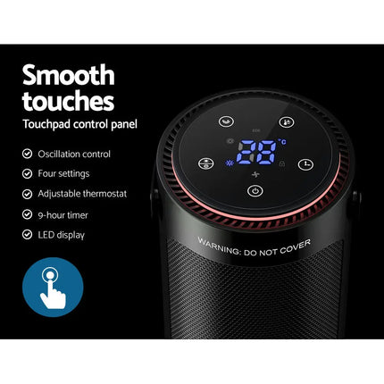 Devanti Ceramic Tower Heater 2000W - Appliances > Heaters