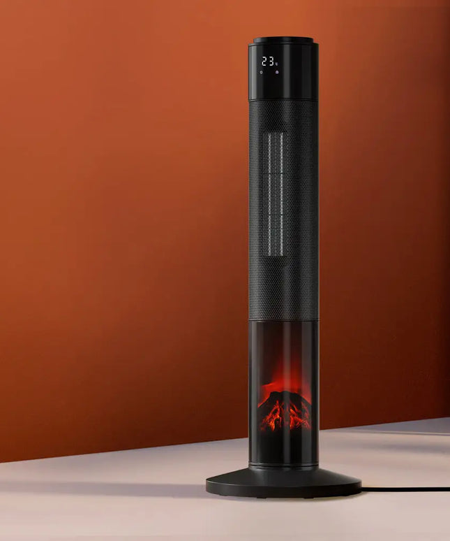 Devanti Ceramic Tower Heater 3D Flame 2000W - Appliances > Heaters
