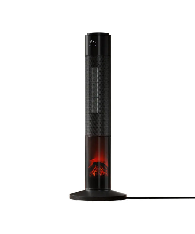 Devanti Ceramic Tower Heater 3D Flame 2000W - Appliances > Heaters