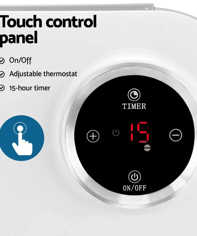 Devanti Electric Convection Heater White 2000W - Appliances > Heaters