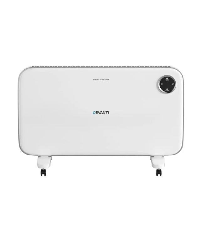 Devanti Electric Convection Heater White 2000W - Appliances > Heaters