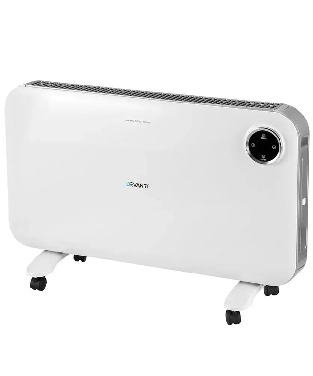 Devanti Electric Convection Heater White 2000W - Appliances > Heaters