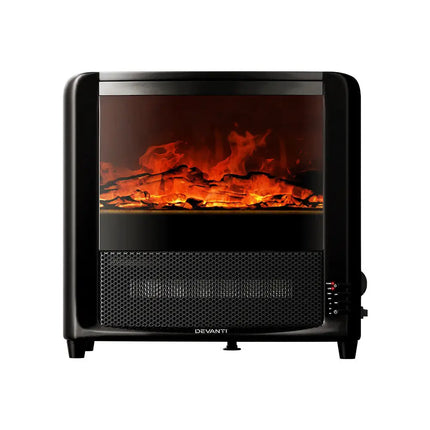 Devanti Electric Fireplace Fire Heaters 2000W - Appliances > Heaters