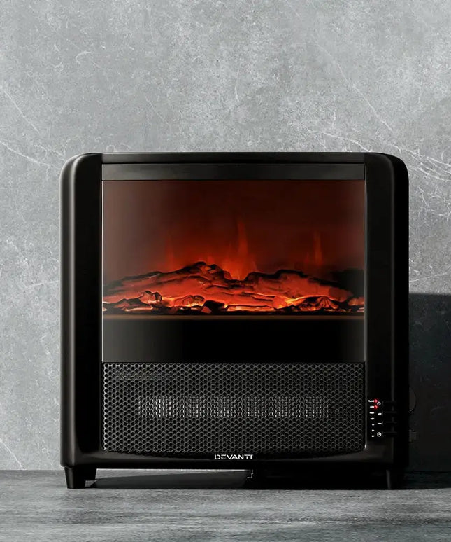 Devanti Electric Fireplace Fire Heaters 2000W - Appliances > Heaters