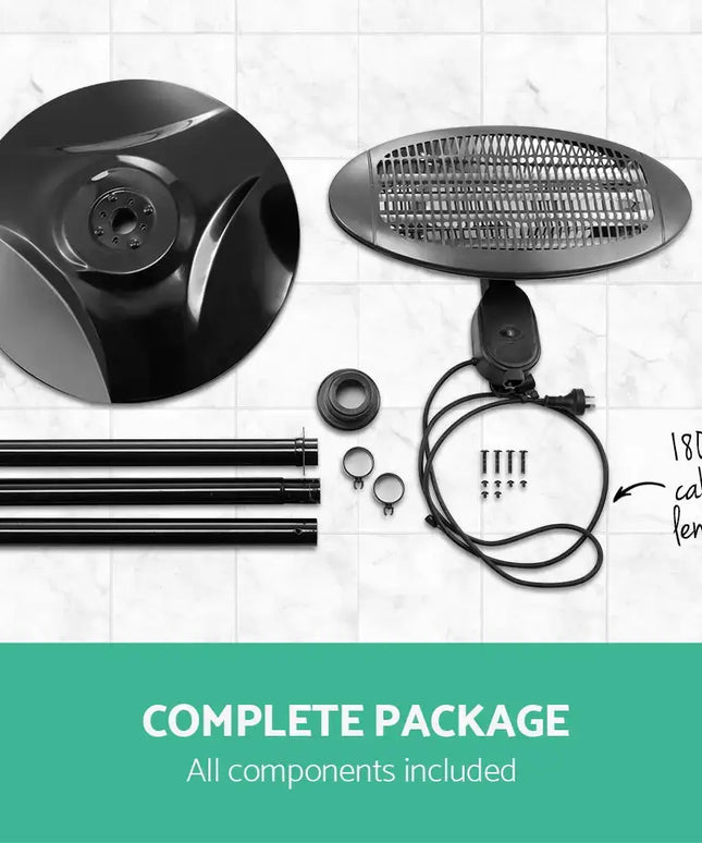 Devanti Electric Patio Heater 2000W - Appliances > Heaters