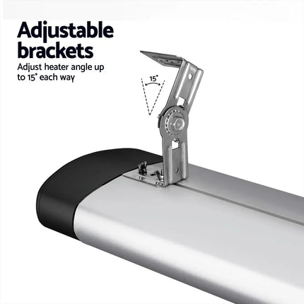 Devanti Electric Strip Heater Radiant Heaters 3000W - Appliances > Heaters