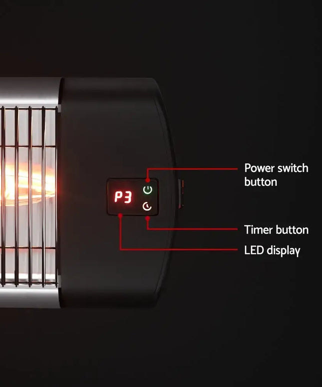 Devanti Electric Strip Heater Radiant Heaters 3000W - Appliances > Heaters