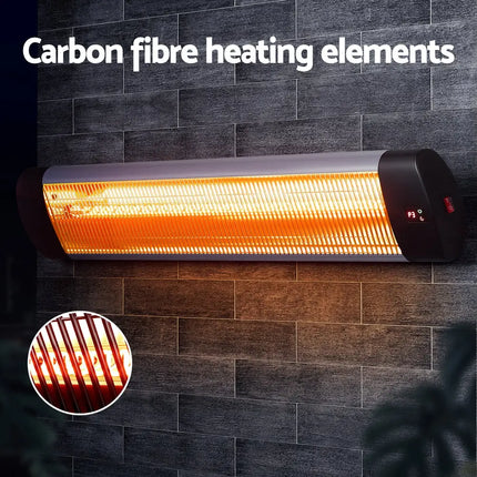 Devanti Electric Strip Heater Radiant Heaters 3000W - Appliances > Heaters