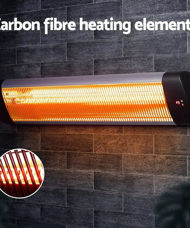 Devanti Electric Strip Heater Radiant Heaters 3000W - Appliances > Heaters
