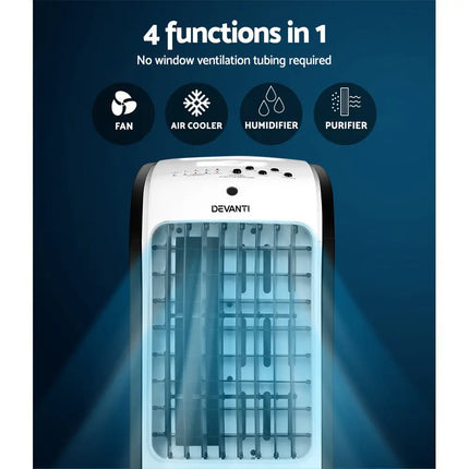 Devanti Evaporative Air Cooler Conditioner 4L - Appliances > Air Conditioners