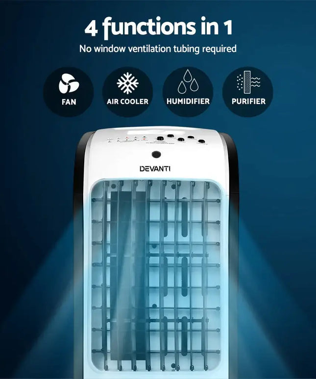 Devanti Evaporative Air Cooler Conditioner 4L - Appliances > Air Conditioners