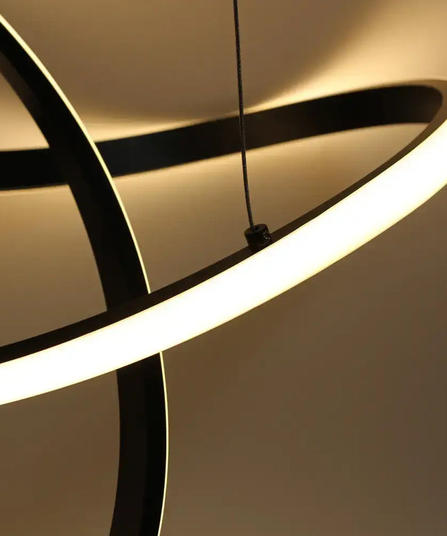 Diamanto Dimmable LED Pendant Light - Black - LL002PL089B-LED Pendants-Lexi Lighting