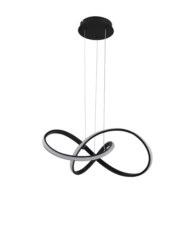 Diamanto Dimmable LED Pendant Light - Black - LL002PL089B-LED Pendants-Lexi Lighting
