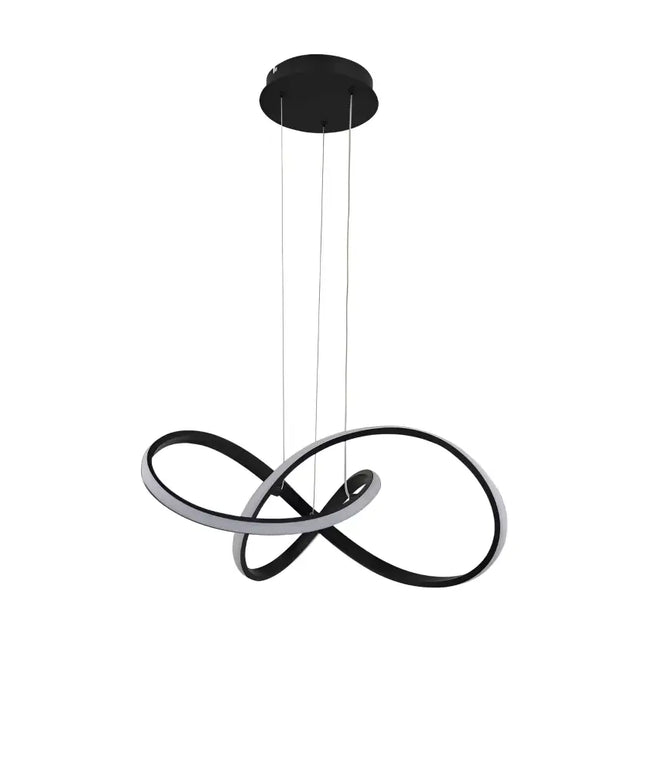 Diamanto Dimmable LED Pendant Light - Black - LL002PL089B-LED Pendants-Lexi Lighting