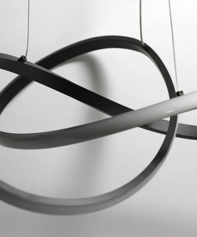 Diamanto Dimmable LED Pendant Light - Black - LL002PL089B-LED Pendants-Lexi Lighting