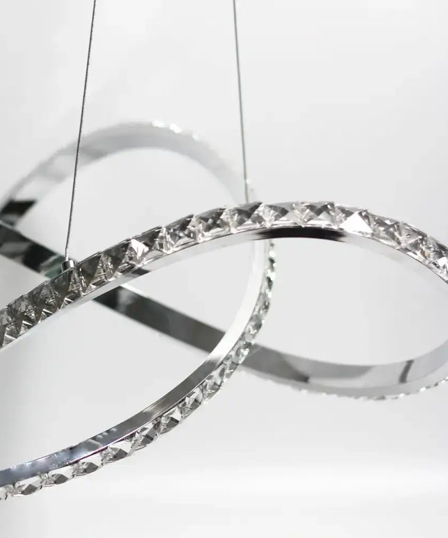 Diamanto Dimmable LED Pendant Light - Chrome - LL002PL089CH-LED Pendants-Lexi Lighting