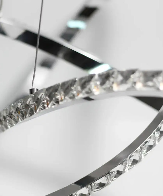 Diamanto Dimmable LED Pendant Light - Chrome - LL002PL089CH-LED Pendants-Lexi Lighting