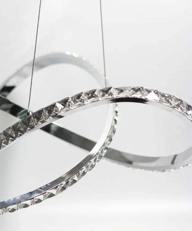 Diamanto Dimmable LED Pendant Light - Chrome - LL002PL089CH-LED Pendants-Lexi Lighting