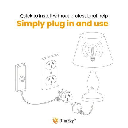 Hand Dimmer Switch - White - Dimmer